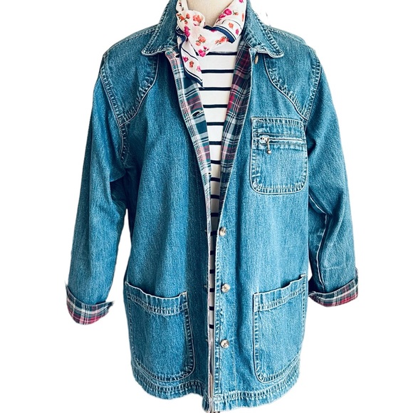 Cabin Creek Denim Chore Jacket Size Medium - Picture 9 of 9